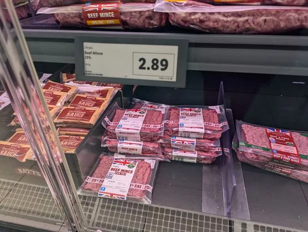 Lidl has increased the price of its cheapest mince from £2.69 to £2.89