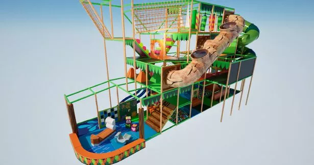 Plans for the centre's new soft play area
