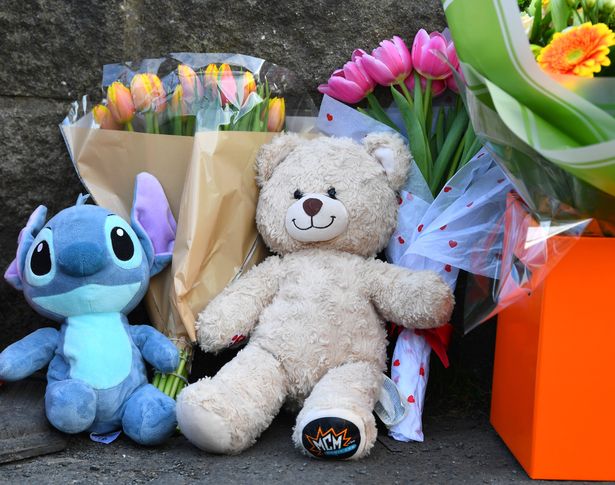 Disney characters and teddy bears are among tributes left in memory of the 13-year-old