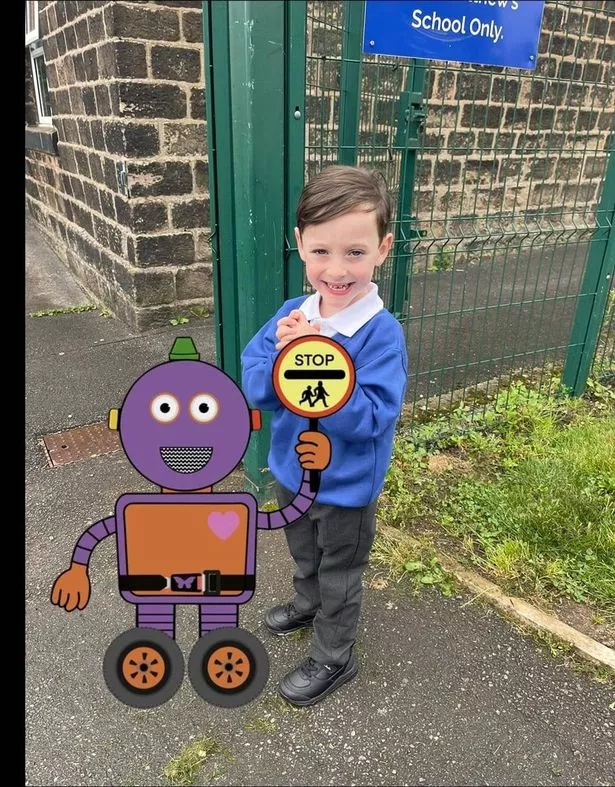 Frankie’s nephew Tobias, 6 with a character he created
