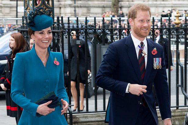 Kate and Harry attend a day service at Westminster Abbey on April 25, 2019 in London