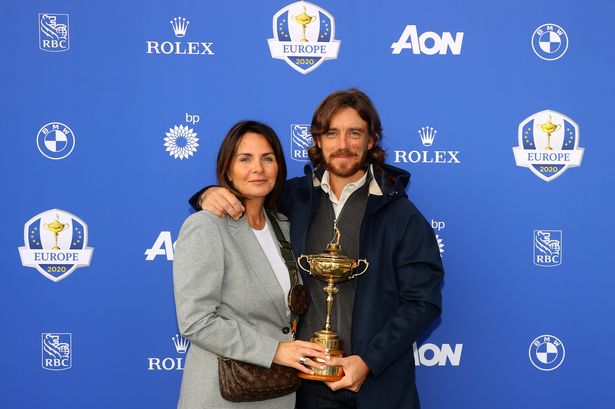 Tommy Fleetwood is often supported by Clare during his golf career