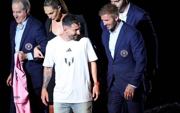 Lionel Messi and David Beckham