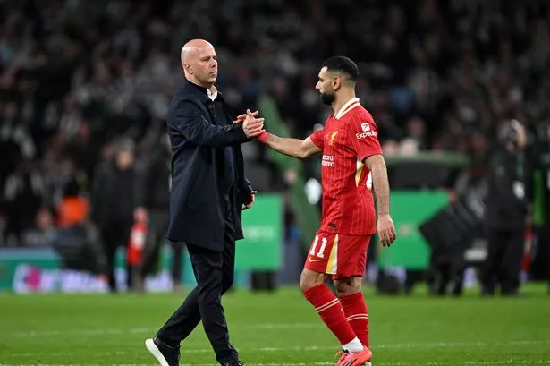 Arne Slot and Mohamed Salah