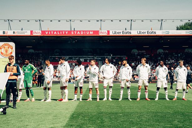 United line up at Bournemouth