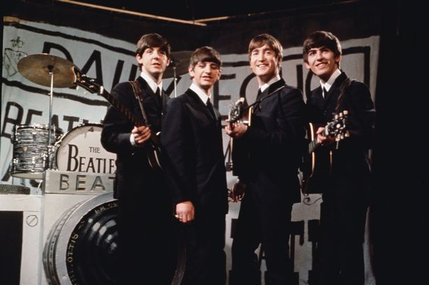 Paul McCartney, Ringo Starr, John Lennon  and George Harrison in 1963