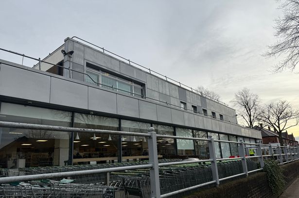 Photo shows Hall Green Waitrose store on last day of trade