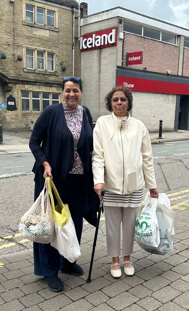 The sisters were laid down with shopping - which they estimated at around £120 worth of goods.