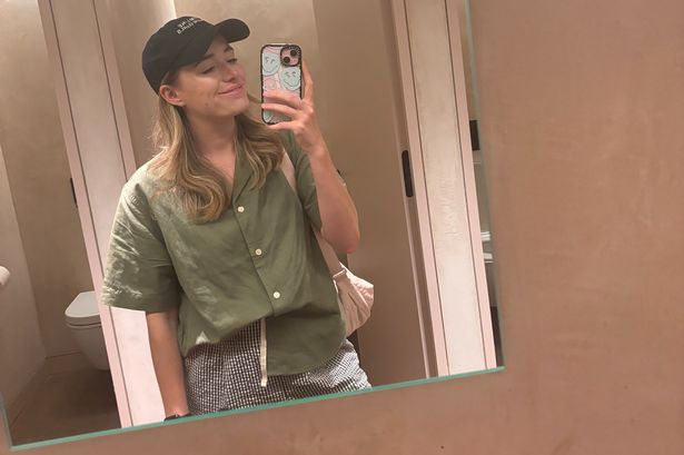 A UNIQLO shirt and shorts combo