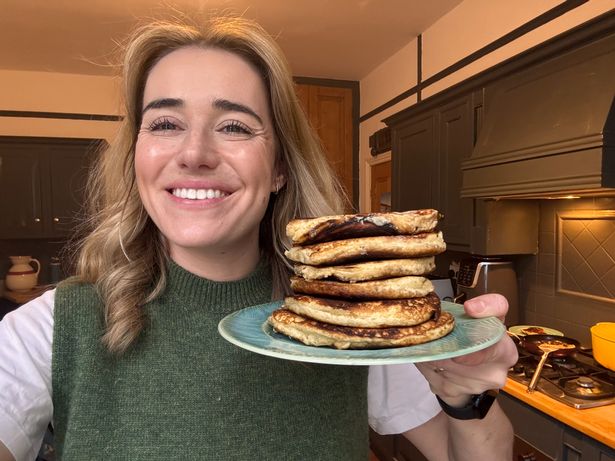 Emilia Bona made the Moose Coffee pancake mix at home