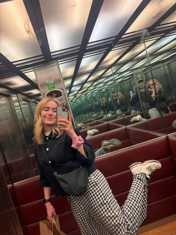 UNIQLO's seersucker easy trousers in gingham