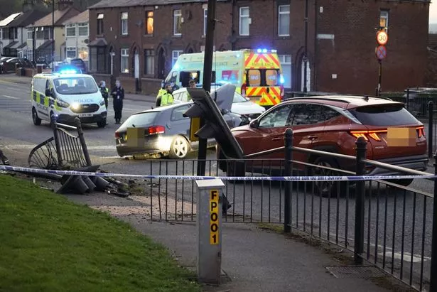 The cordon on Manchester Road