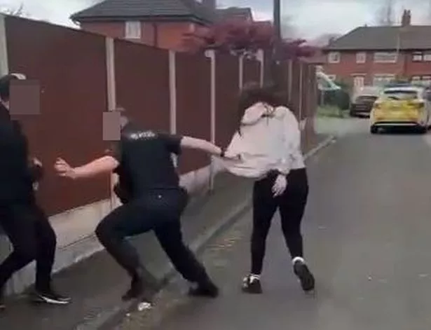 The lone officer was ambushed by the group of teenagers