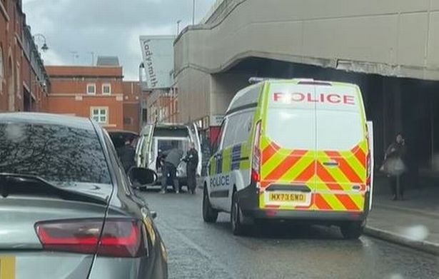 Police at the scene