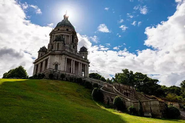 Ashton Memorial, which is a folly in Williamson Park, Lancaster, Lancashire