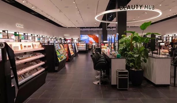 Interior of Sephora Trafford Centre outlet 