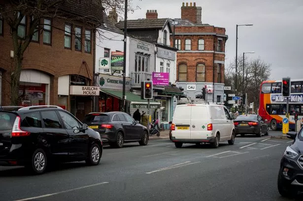 Wilmslow Road in Didsbury