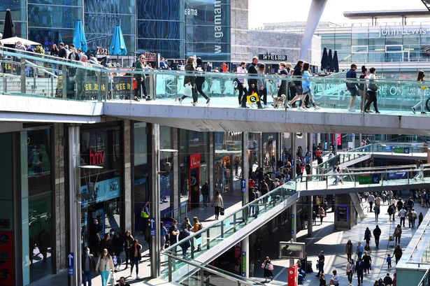 People shopping in Liverpool One.(Pic Andrew Teebay).