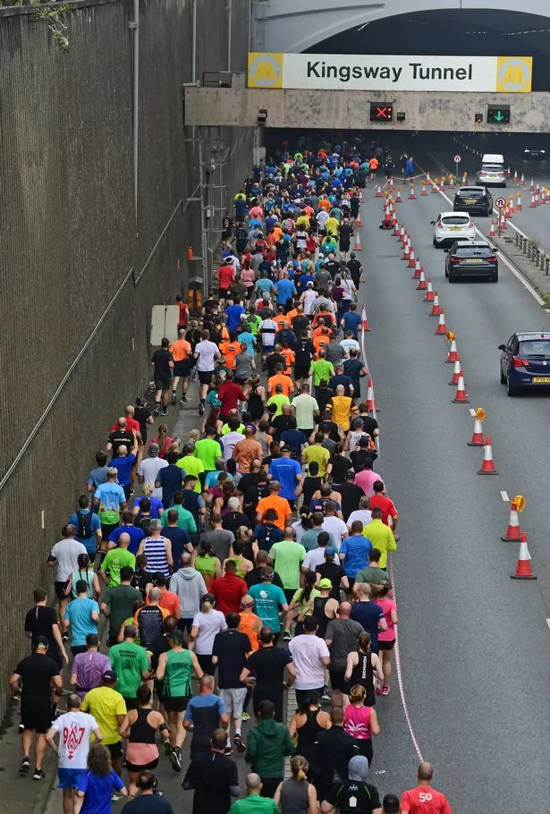 BTR Mersey Tunnel 10K race in Liverpool