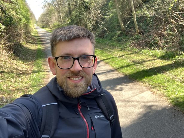 Local Democracy Reporter Declan Carey on the Fallowfield Loop.