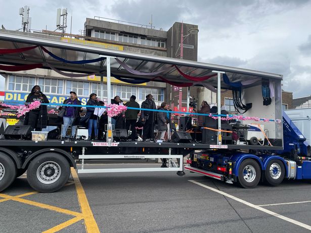 Part of the Walk of Witness on Good Friday in Handsworth on the Soho Road
