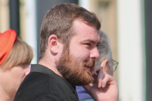 Sean Garner, outside court where he denied a number of charges relating to the death of John McColl following an XL bully attack