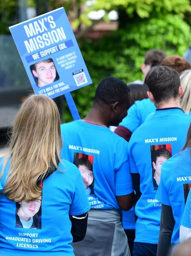 People were wearing blue in memory of Max