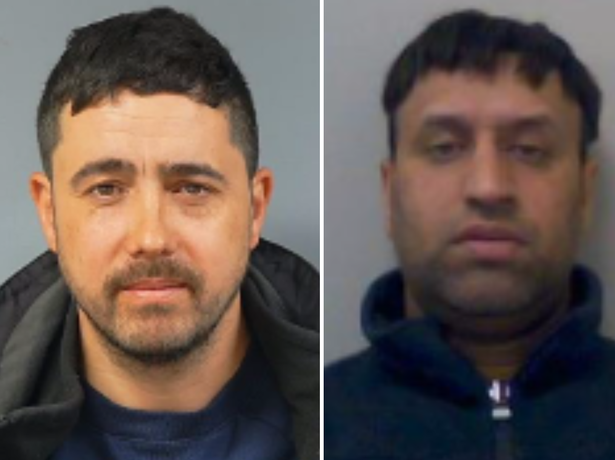 Jean Pierre Labelle (left) and Tanvir Hussain have been jailed for their roles in a drug plot which plotted to bring £30m of cocaine from Spain and then across the Channel in golf bags and hidden in food consignments.