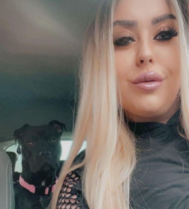 Becca with her beloved dog Cleo