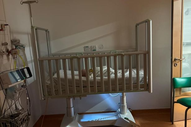 A baby in Bristol Royal Hospital for Children