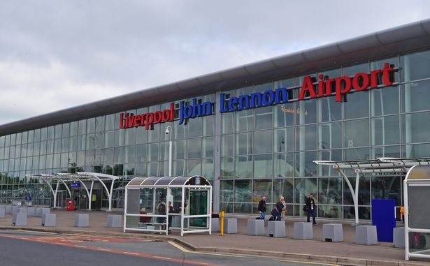 The entrance to Liverpool John Lennon Airport