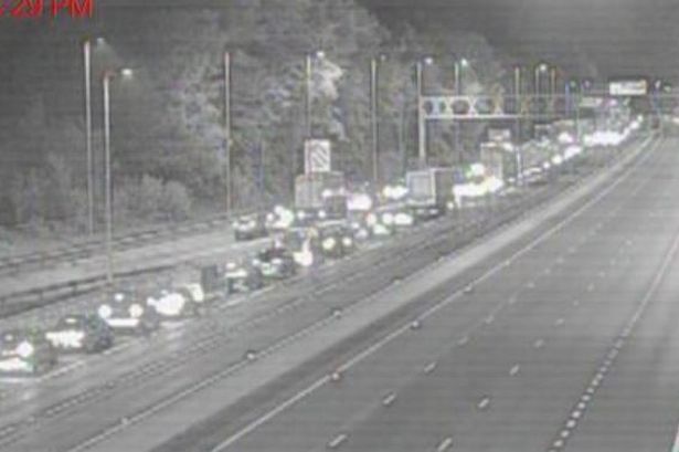 The M6 remains closed 