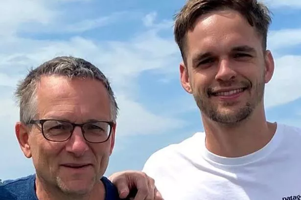 Michael Mosley and his son Jack Mosley in a photo together.