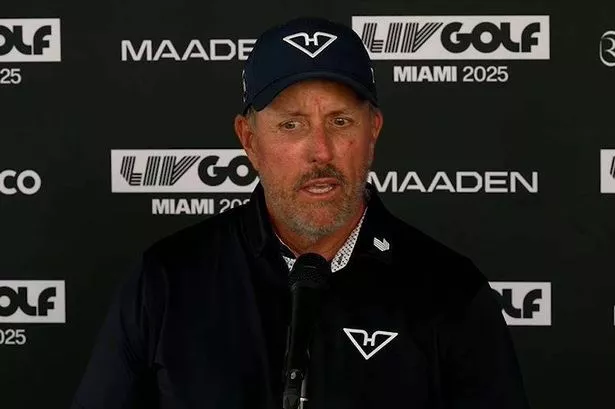 Phil Mickelson faced a strange question at LIV Golf Miami