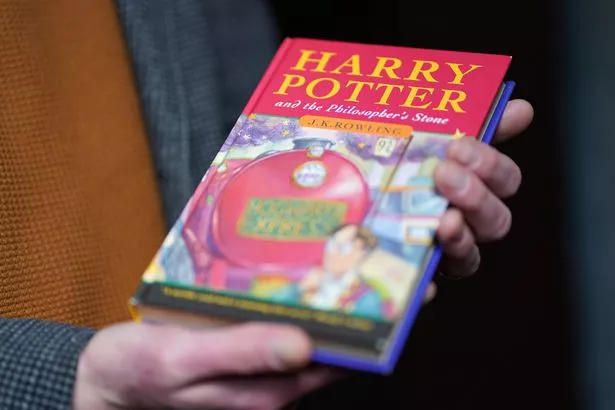  first edition hardback of JK Rowling's Harry Potter and the Philosopher's Stone