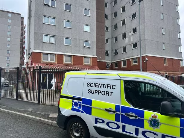 Pictures of the scene at Knowsley Heights