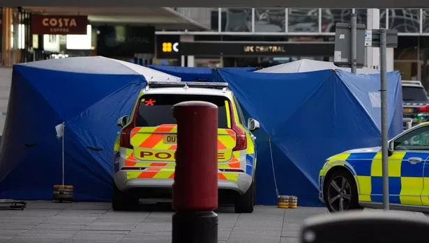 Police at the scene in Milton Keynes