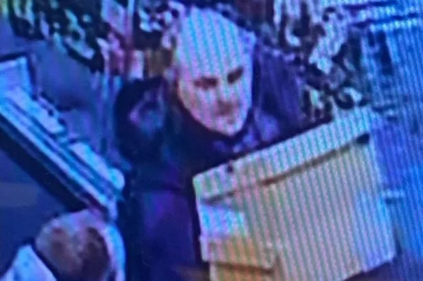CCTV footage of Ricki Hughes in Go Outdoors