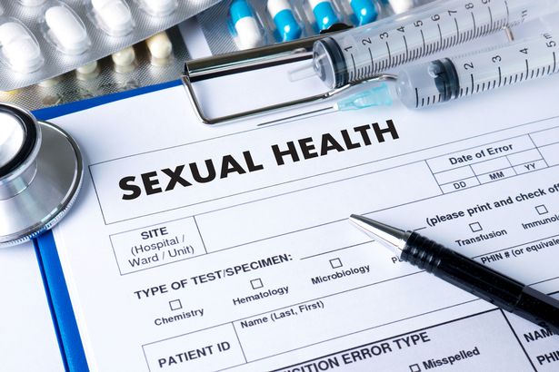 a clipboard with a sexual health questionnaire (stock photo)