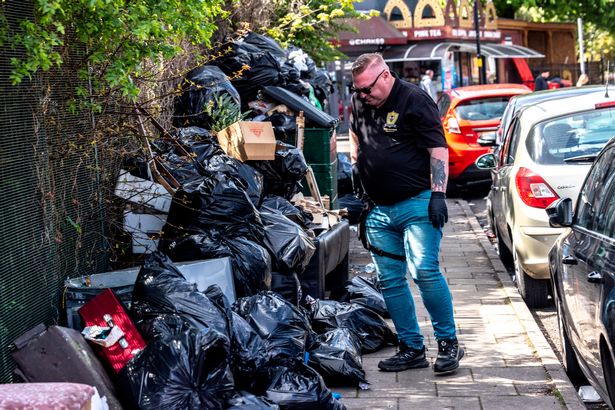William and the Star were left gaging by the grim scene at the last bin pile in Brum