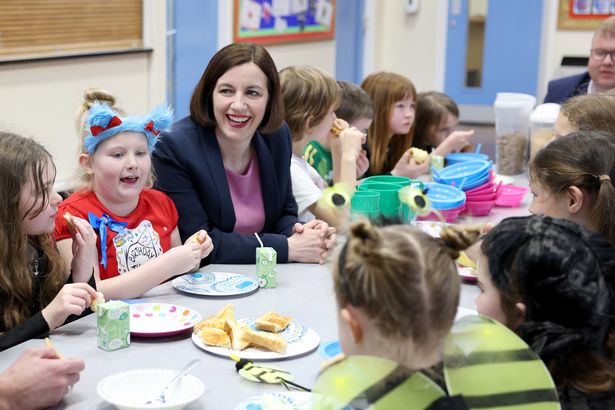 Education Secretary Bridget Phillipson visiting a free breakfast club