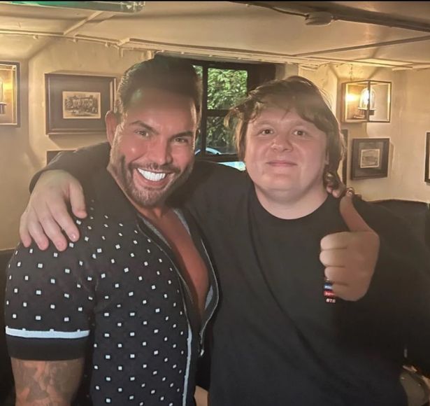 Bobby Norris with Lewis Capaldi