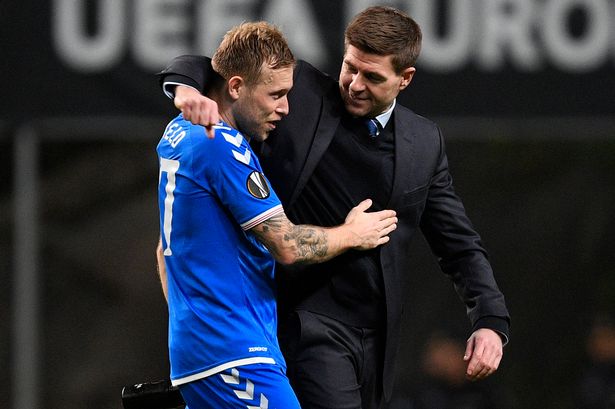 Scott Arfield loved playing under Steven Gerrard at Rangers
