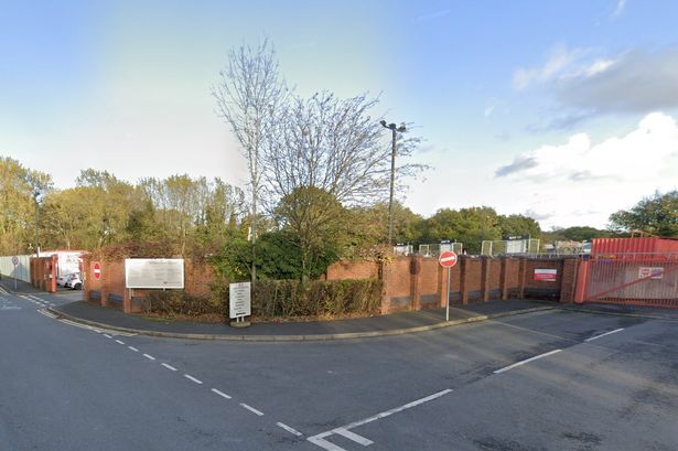 A Google Maps street view of the Sutton Coldfield Household Recycling Centre in Norris Way 