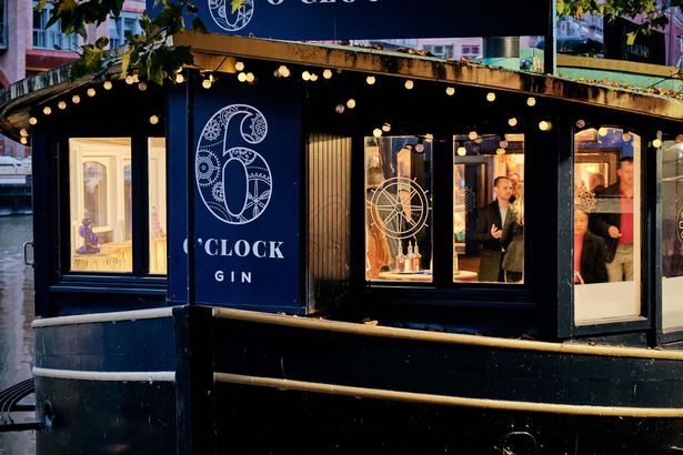 The 6 O'clock Gin company launch their new venue at the Glassboat at Welsh Back in Bristol