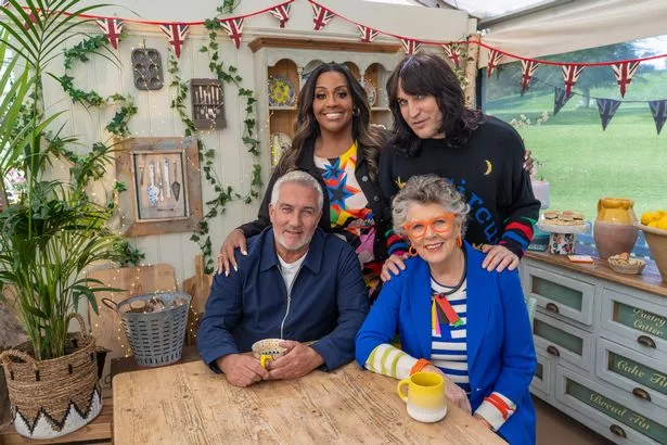 The Great British Bake Off judges and hosts