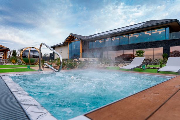The estate boasts a luxury £10m spa