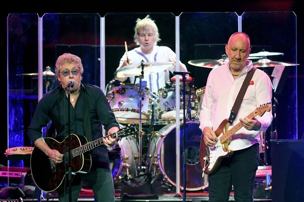 Zak Starkey on stage with The Who