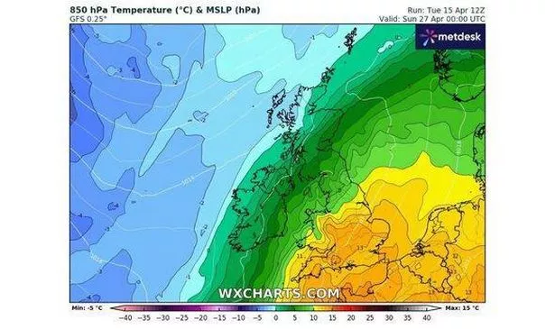 The Iberian jet stream will reportedly push warmer weather into the UK