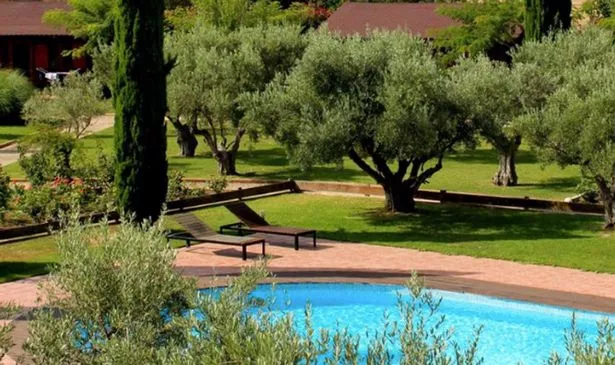 The pool area of the Juan Carlos Ferrero Academy 